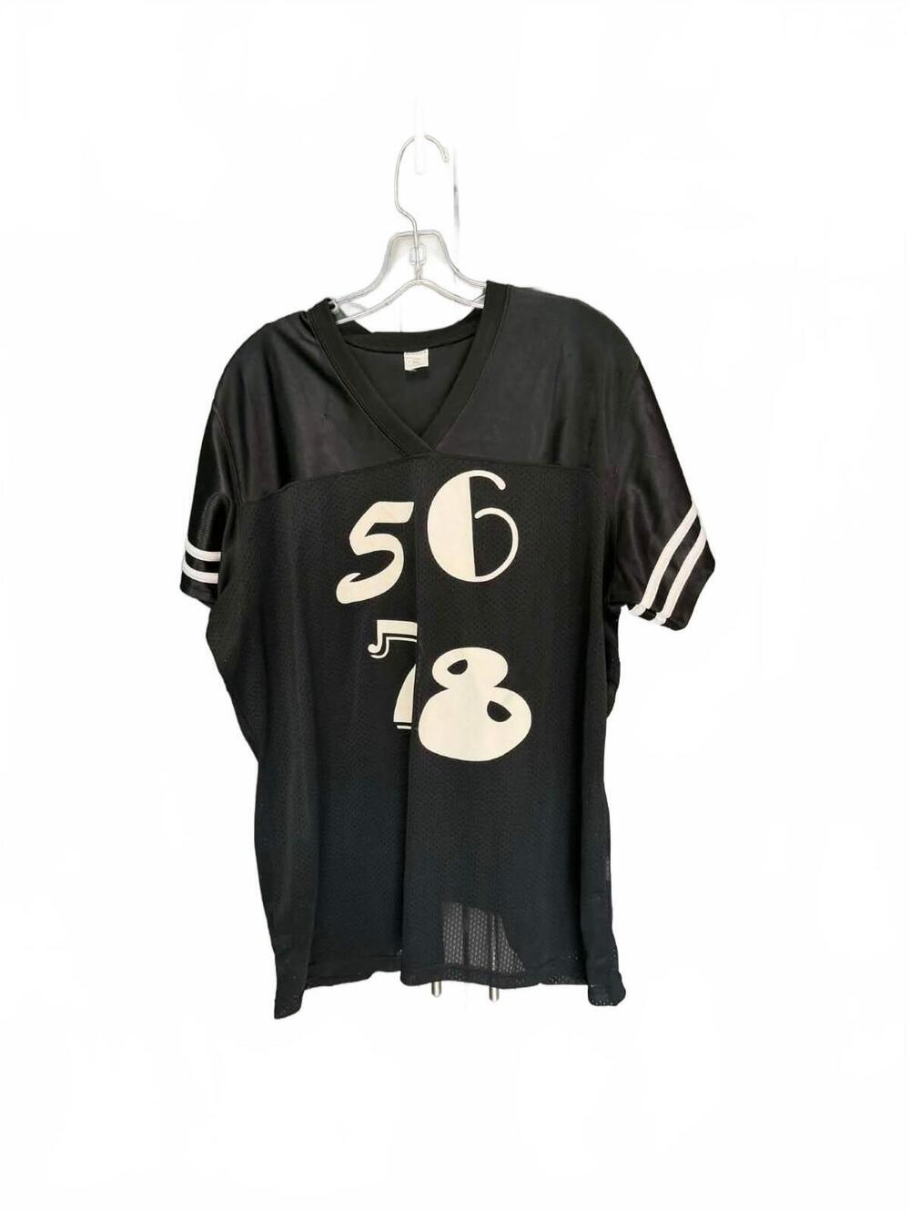 Sport-Tek Ladies XXL Black Mesh Jersey with Number Print
